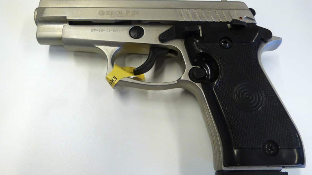 A gun purchased by undercover policemen