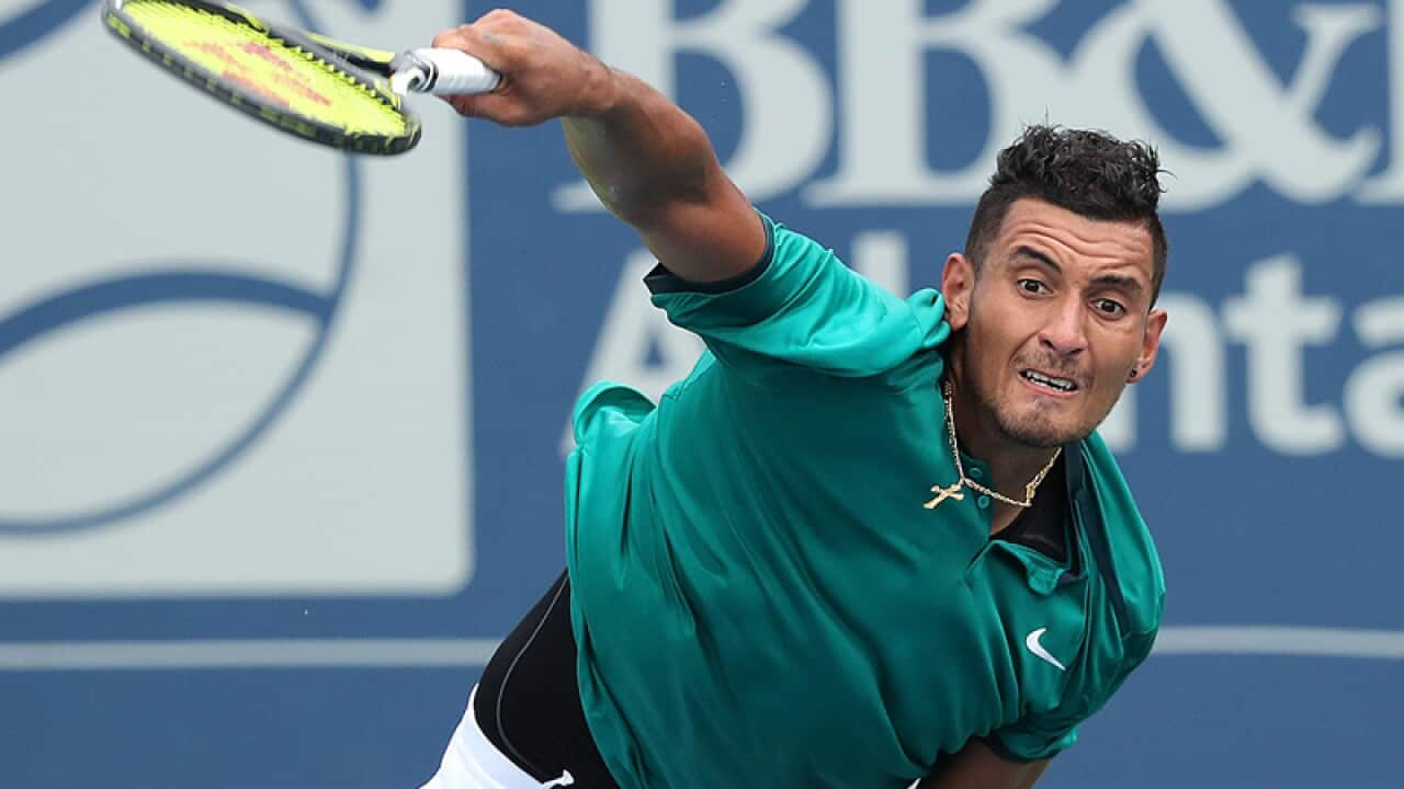 Nick Kyrgios, of Australia