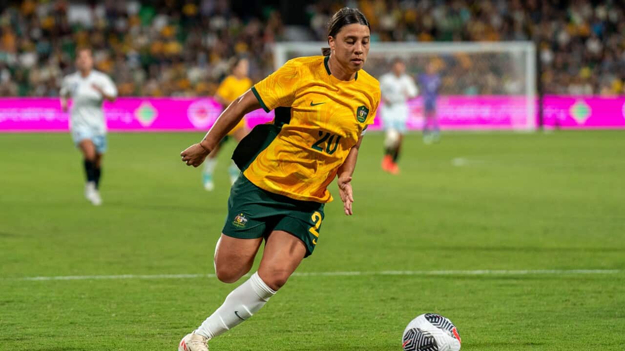 Sam Kerr nets Matildas 900th goal in win over Chinese Taipei | SBS News