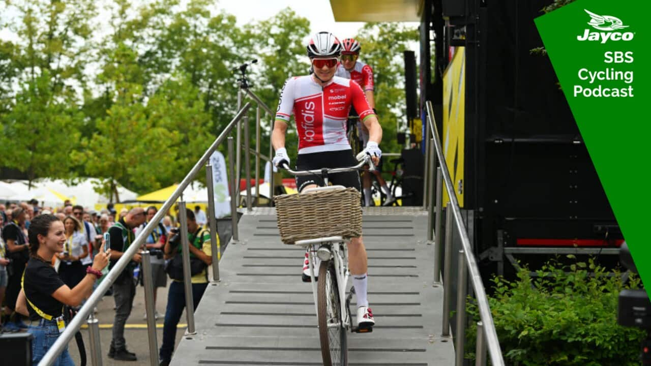 Sarah Roy on a town bag in Valkenburg