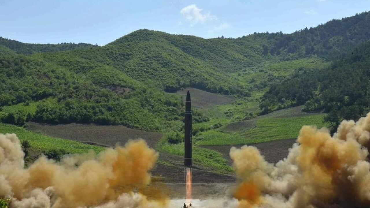 Launch of a ballistic missile in North Korea