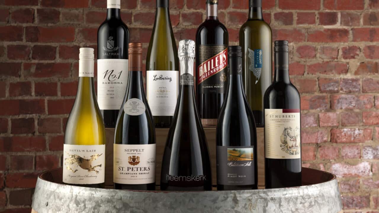 A variety of Treasury Wine Estates bottles