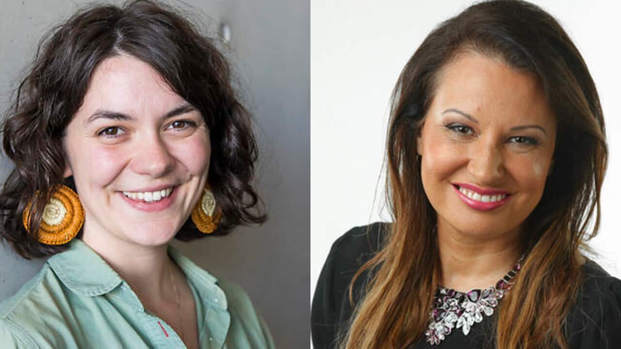 composite photo of Jazz Money and Larissa Behrendt