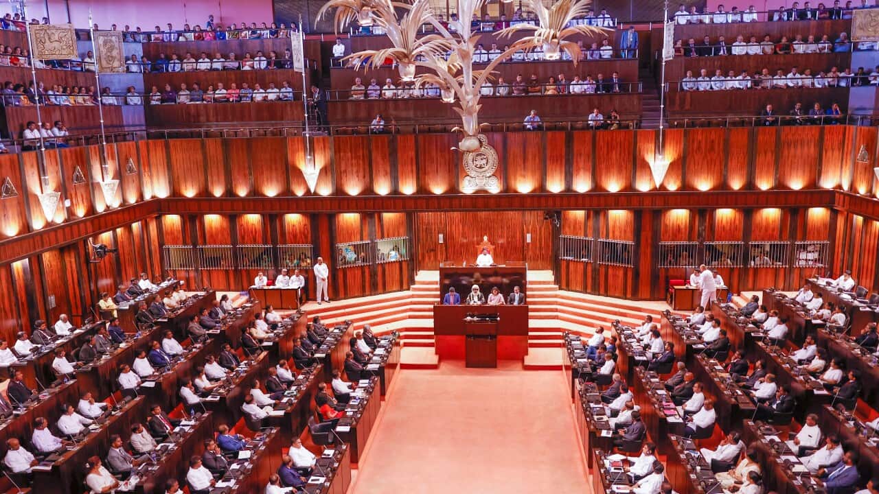 Sri Lanka parliament in session 