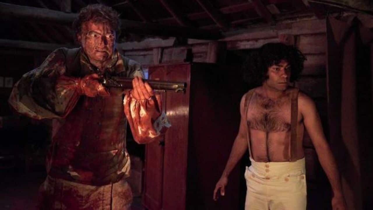 A scene from filmmaker Bjorn Stewart’s horror short Killer Native