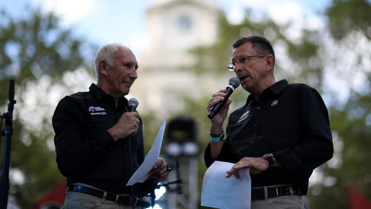 who are the sbs tour de france commentators