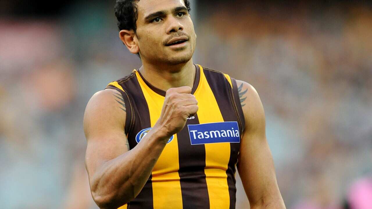 Cyril Rioli during an AFL match.