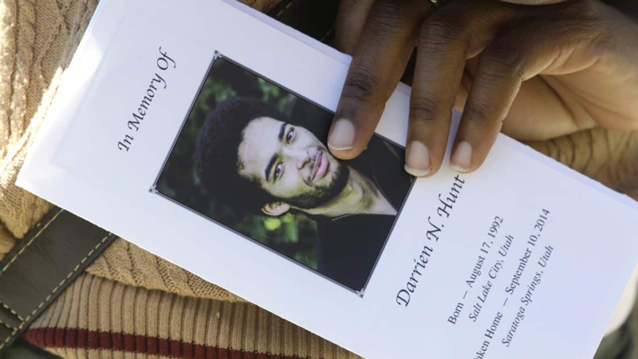 funeral program for Darrien Hunt