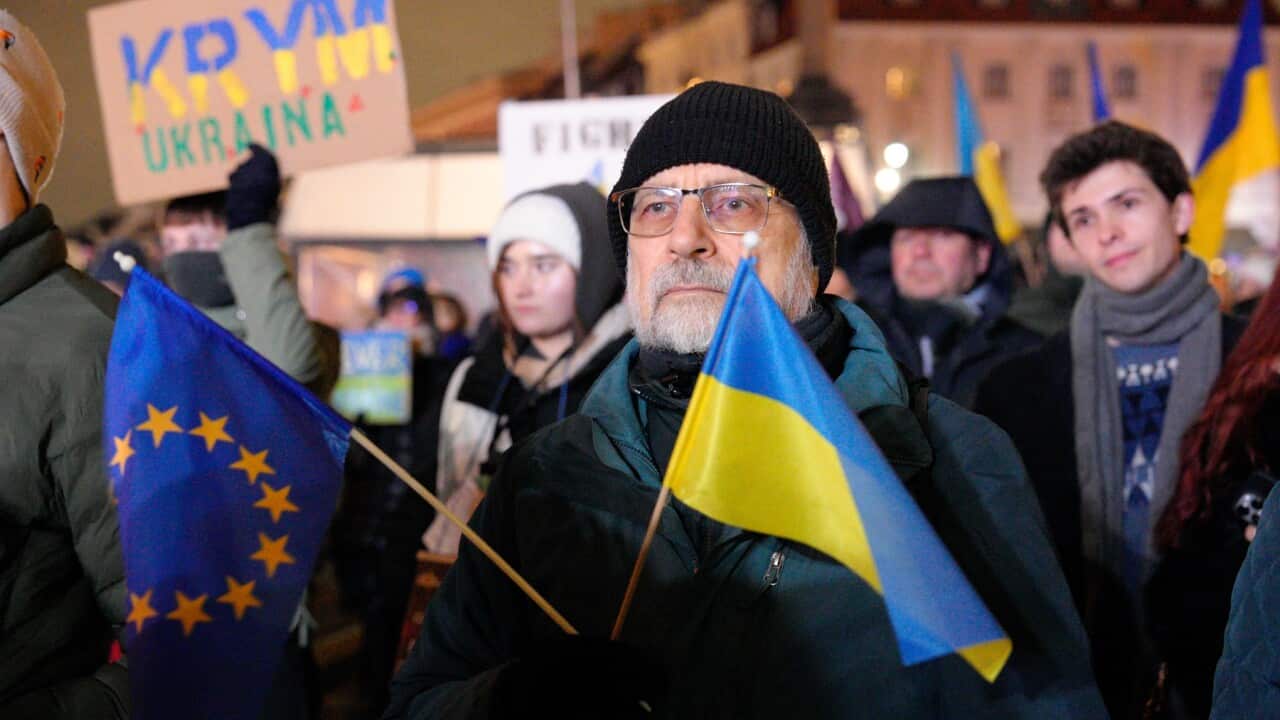 Ukrainians in Poland mark 4th anniversary of Russian invasion