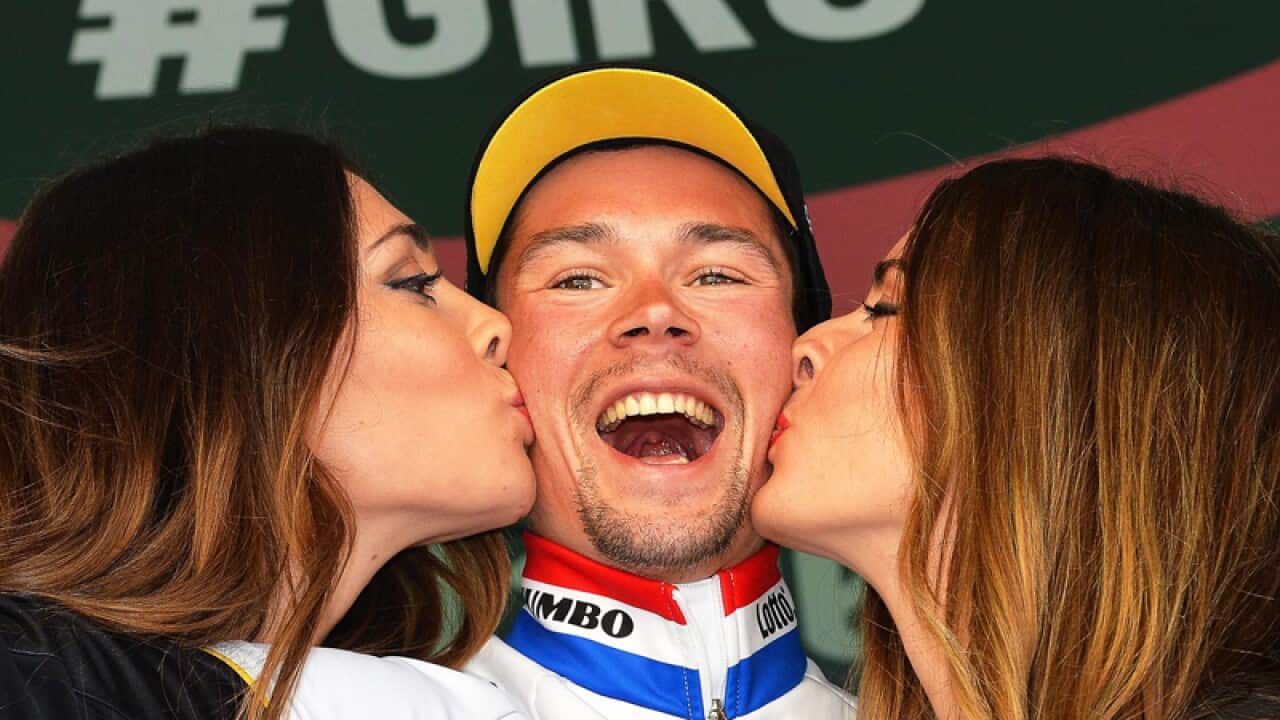 Slovenian cyclist Primoz Roglic