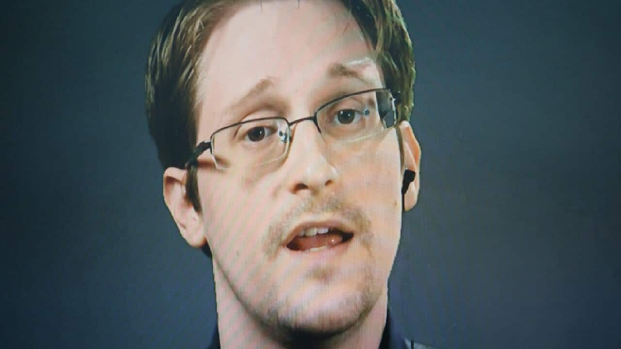 Former National Security Agency contractor Edward Snowden