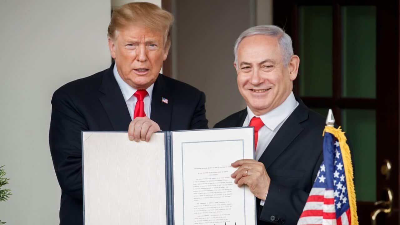 US President Donald J. Trump and Prime Minister of Israel Benjamin Netanyahu
