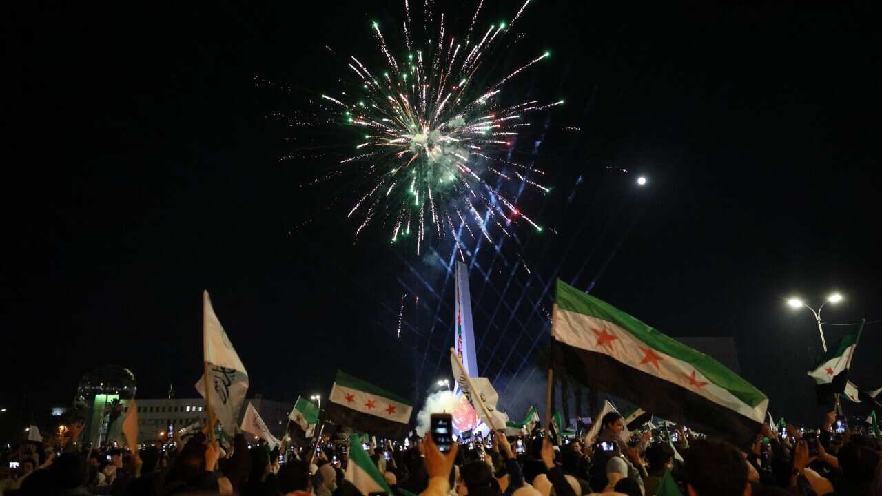 Celebration of the 14th anniversary of Syrian Revolution at Umayyad Square