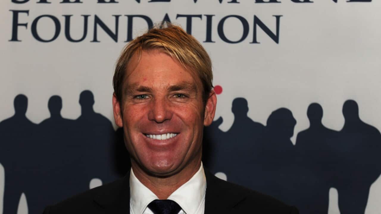 Shane Warne at The Shane Warne Foundation Ashes lunch