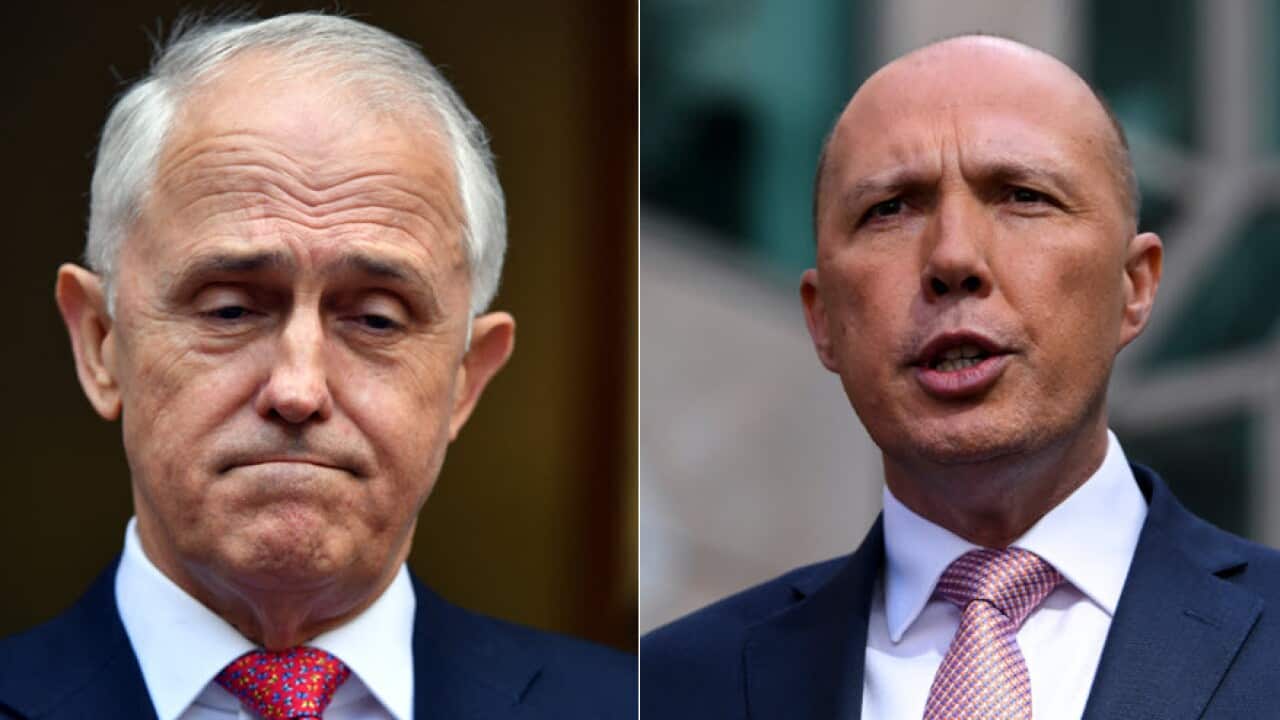 Malcolm Turnbull calls for unity after defeating Peter Dutton in a leadership ballot. 