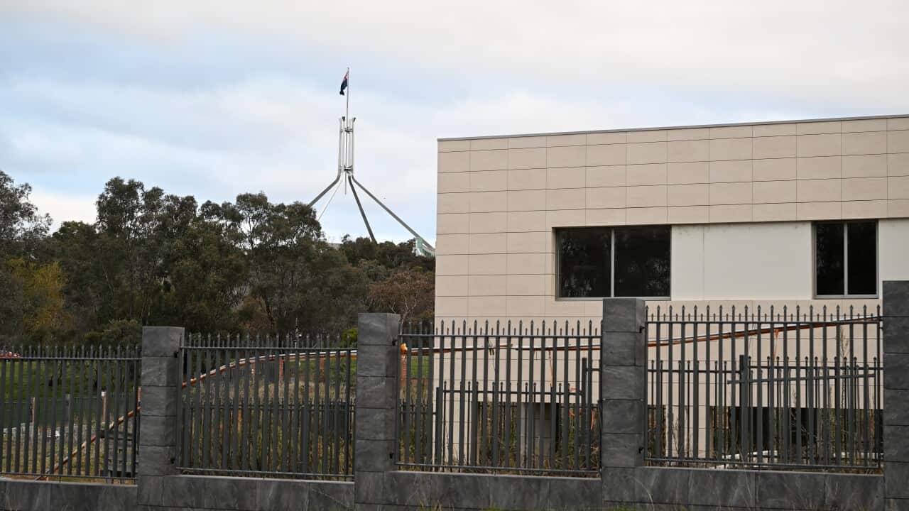 The site of a planned new Russian embassy in Canberra