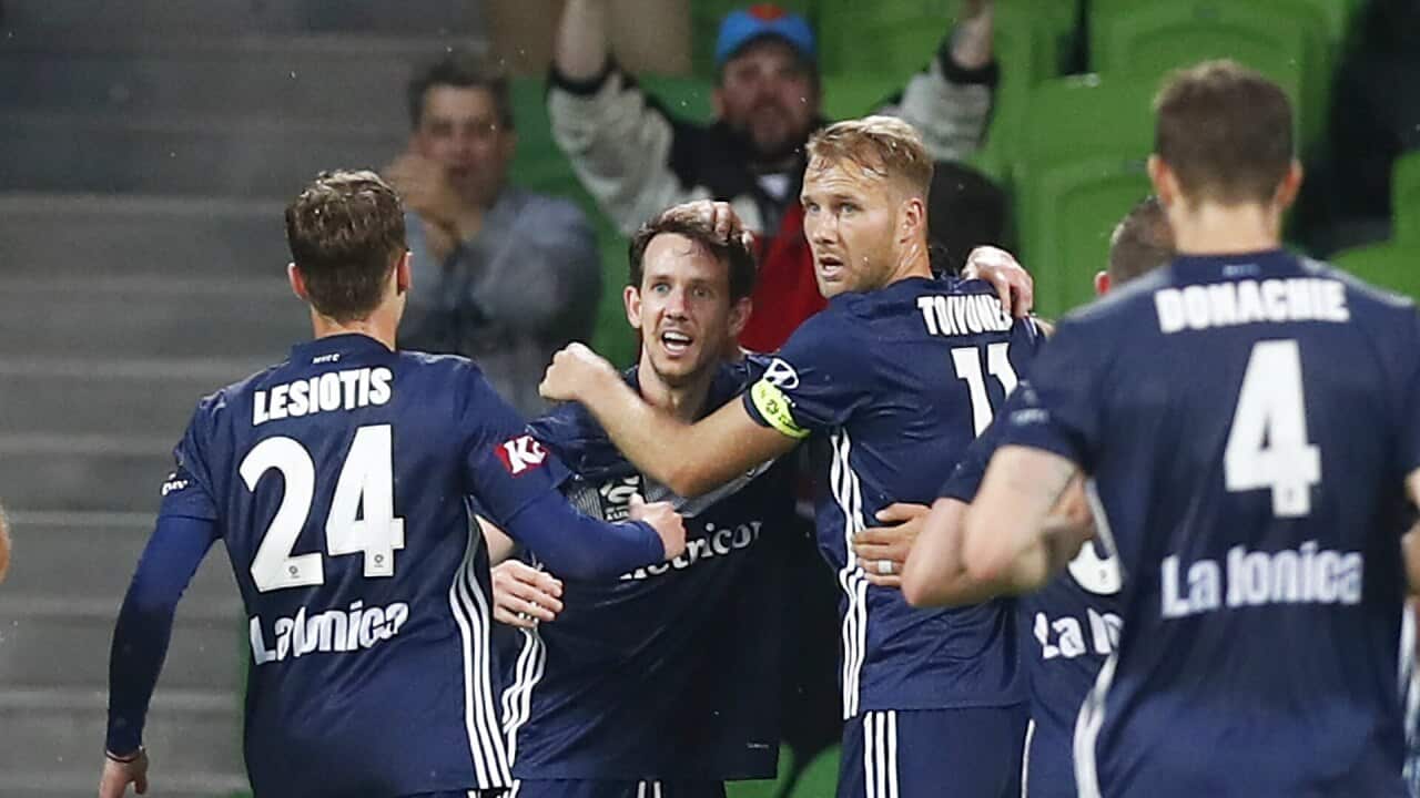 Robbie Kruse led Victory to a crucial 1-0 win over Glory.