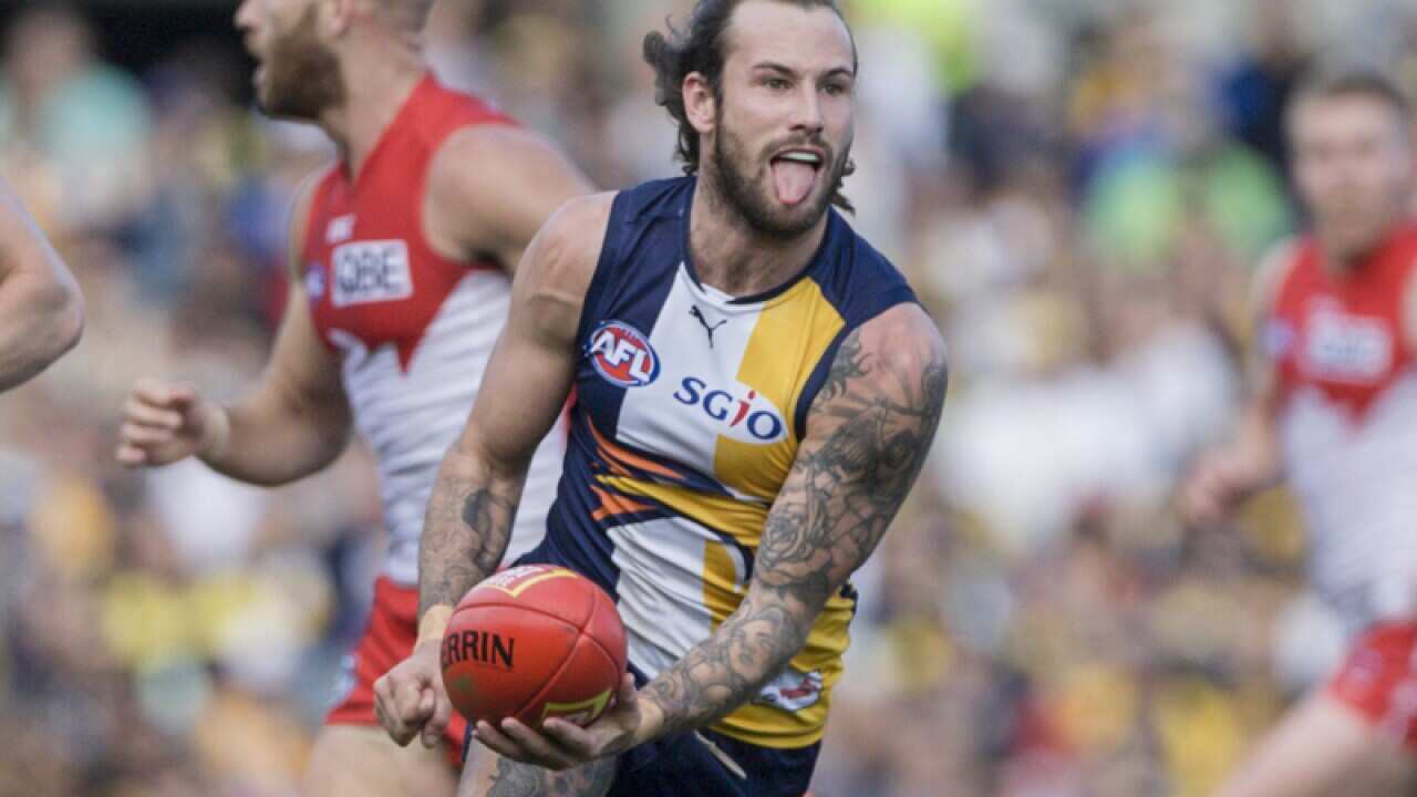 Chris Masten of the West Coast Eagles.