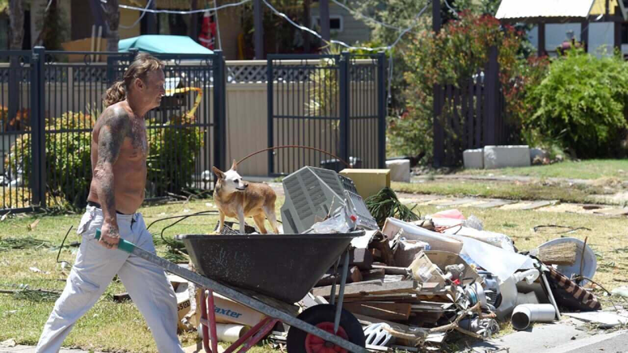 Damage homes in Kurnell