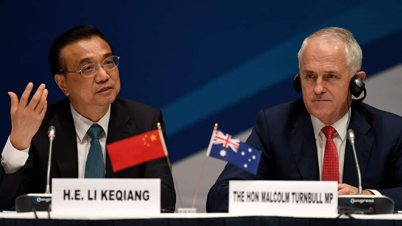 China's Li Keqiang during a five day visit to Australia. last week. 
