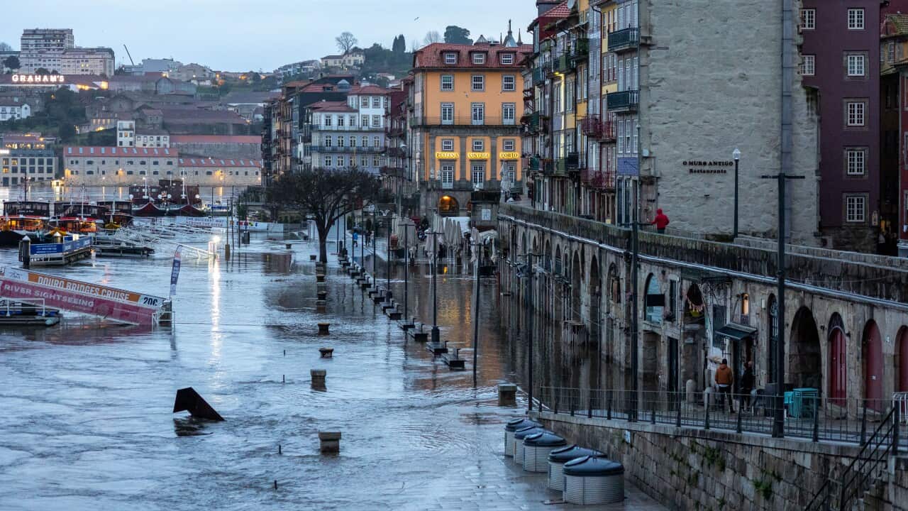 Enchente no Porto, Portugal
