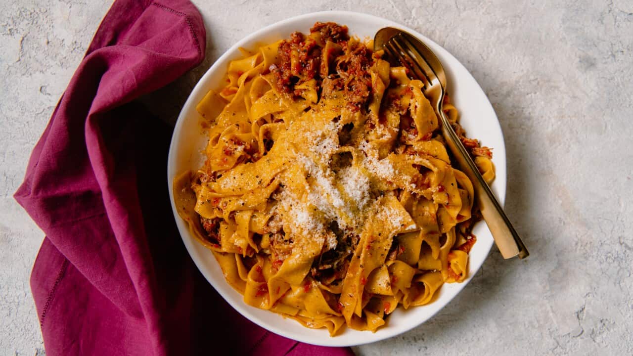 Italian slow cooked beef ragu