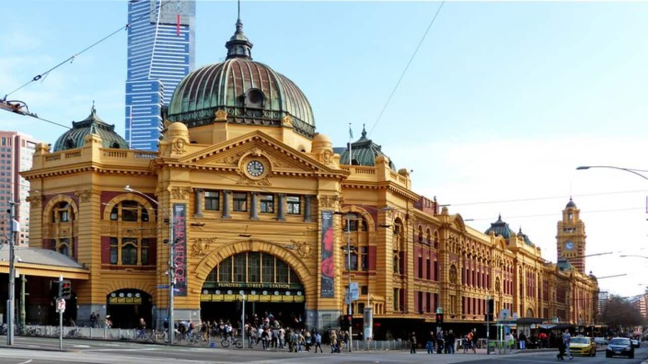 Flinders Street Train Station