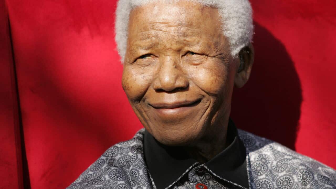 Nobel Peace Prize winner Nelson Mandela