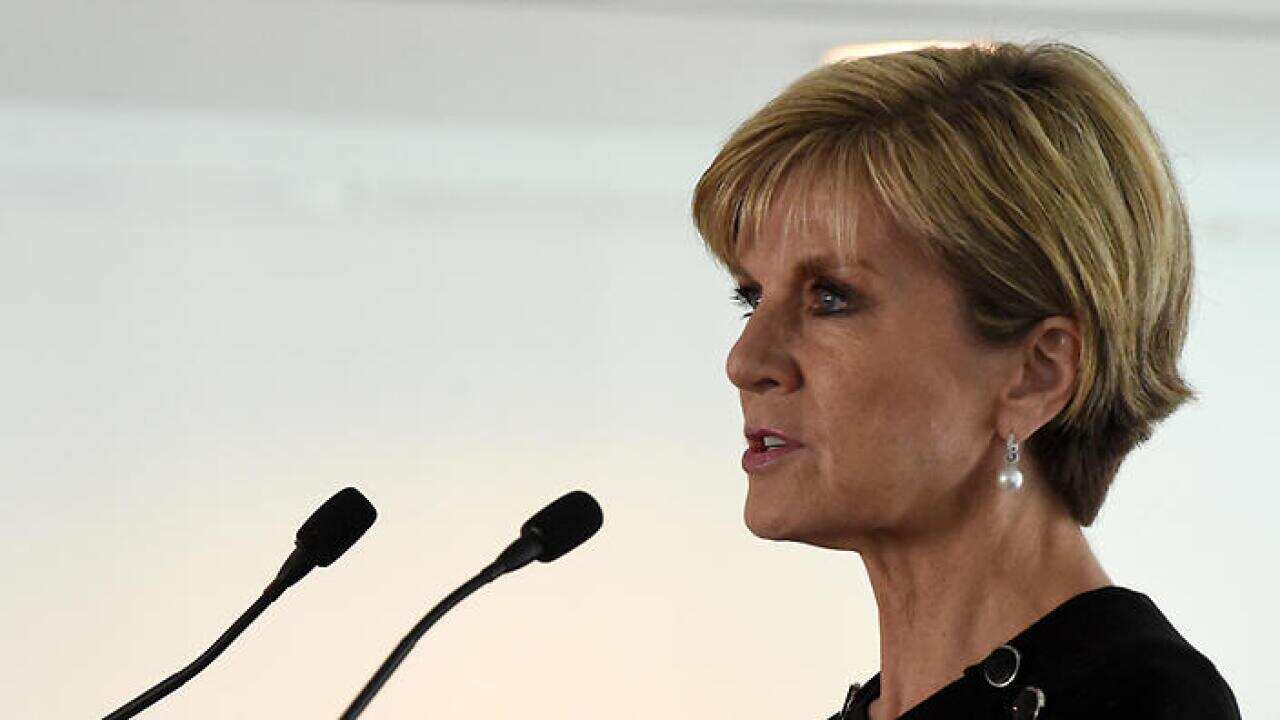 Foreign Minister Julie Bishop. (AAP)
