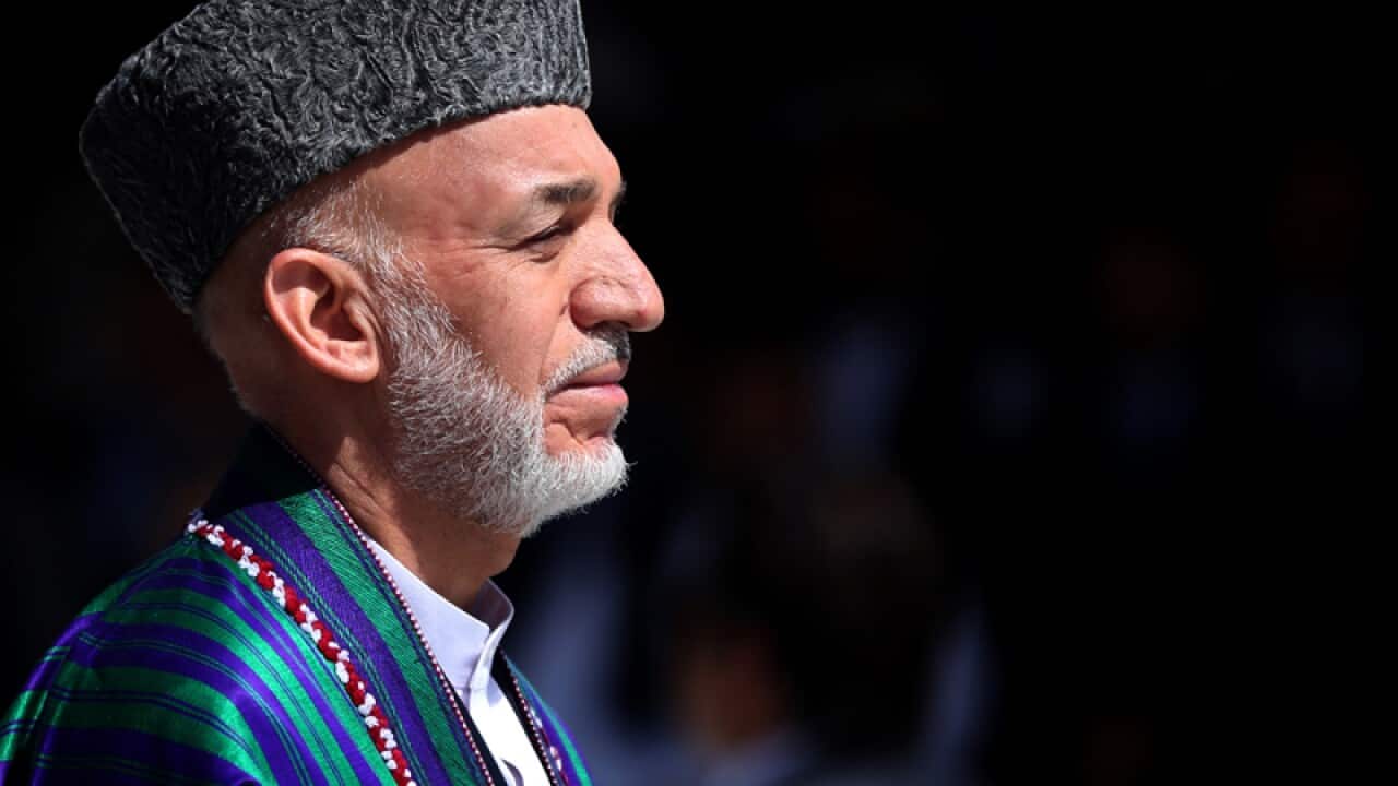 Afghanistan's president Hamid Karzai