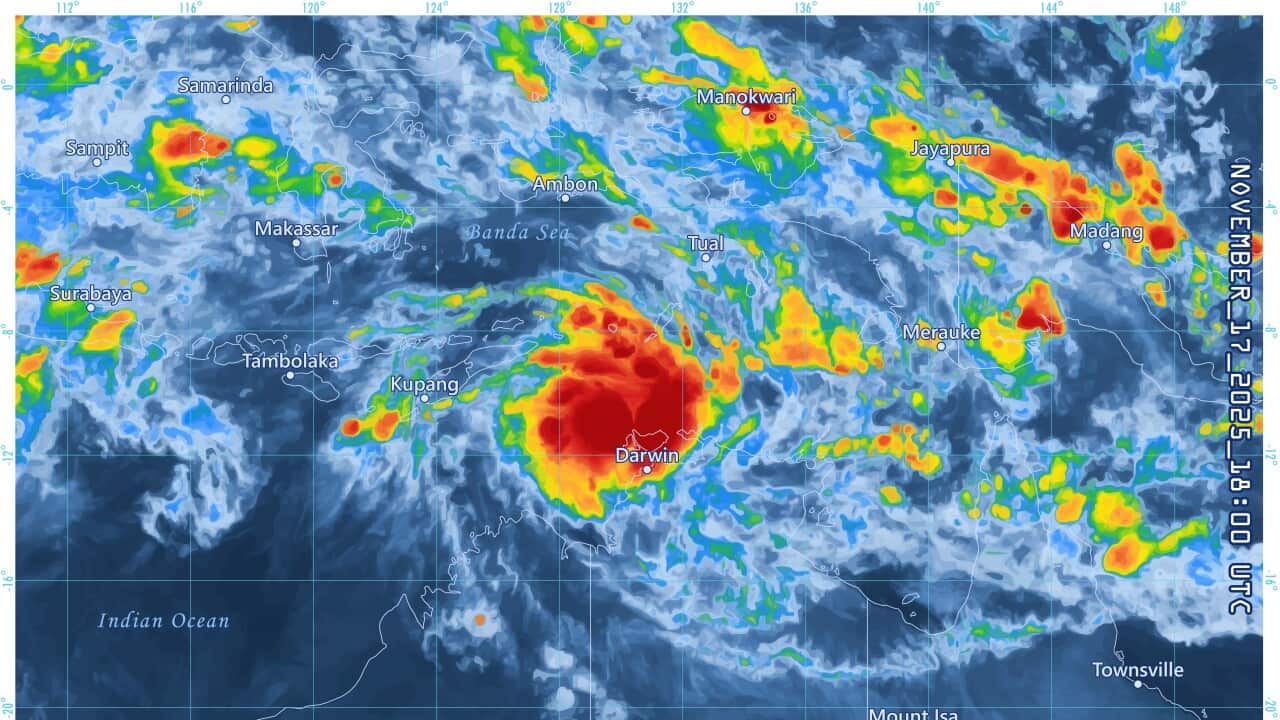 Tropical Cyclone Fina 20251117 18UTC Precipitation Map Australia