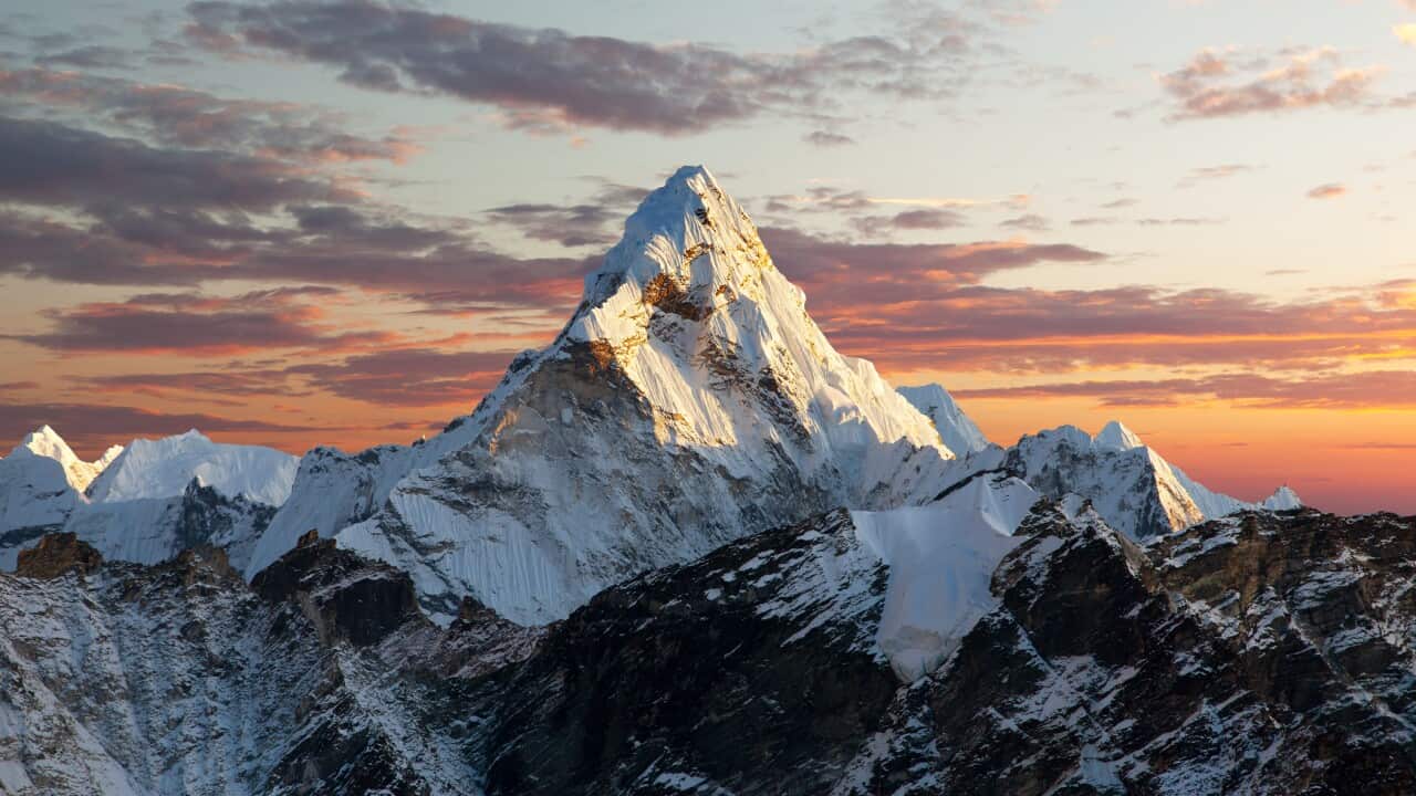 Evening view of Ama Dablam