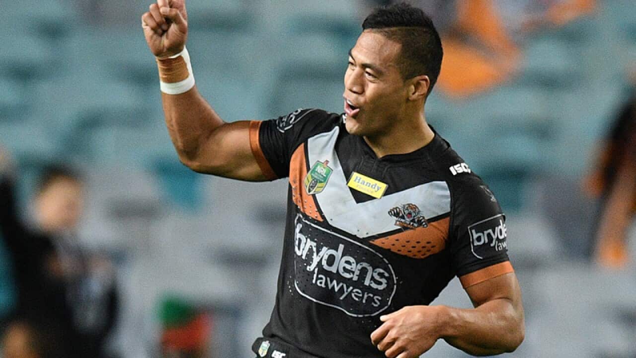 Wests Tigers centre Tim Simona