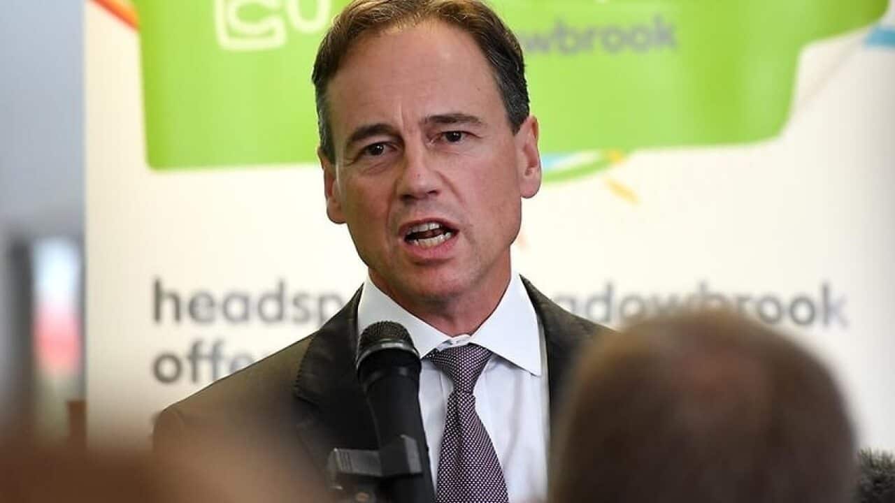 Federal Health Minister Greg Hunt. Source: AAP