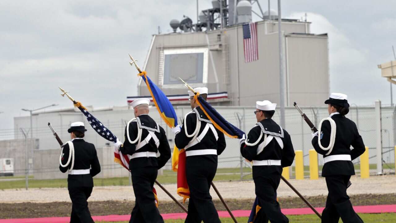 US marines at a missile defence facility in Romania