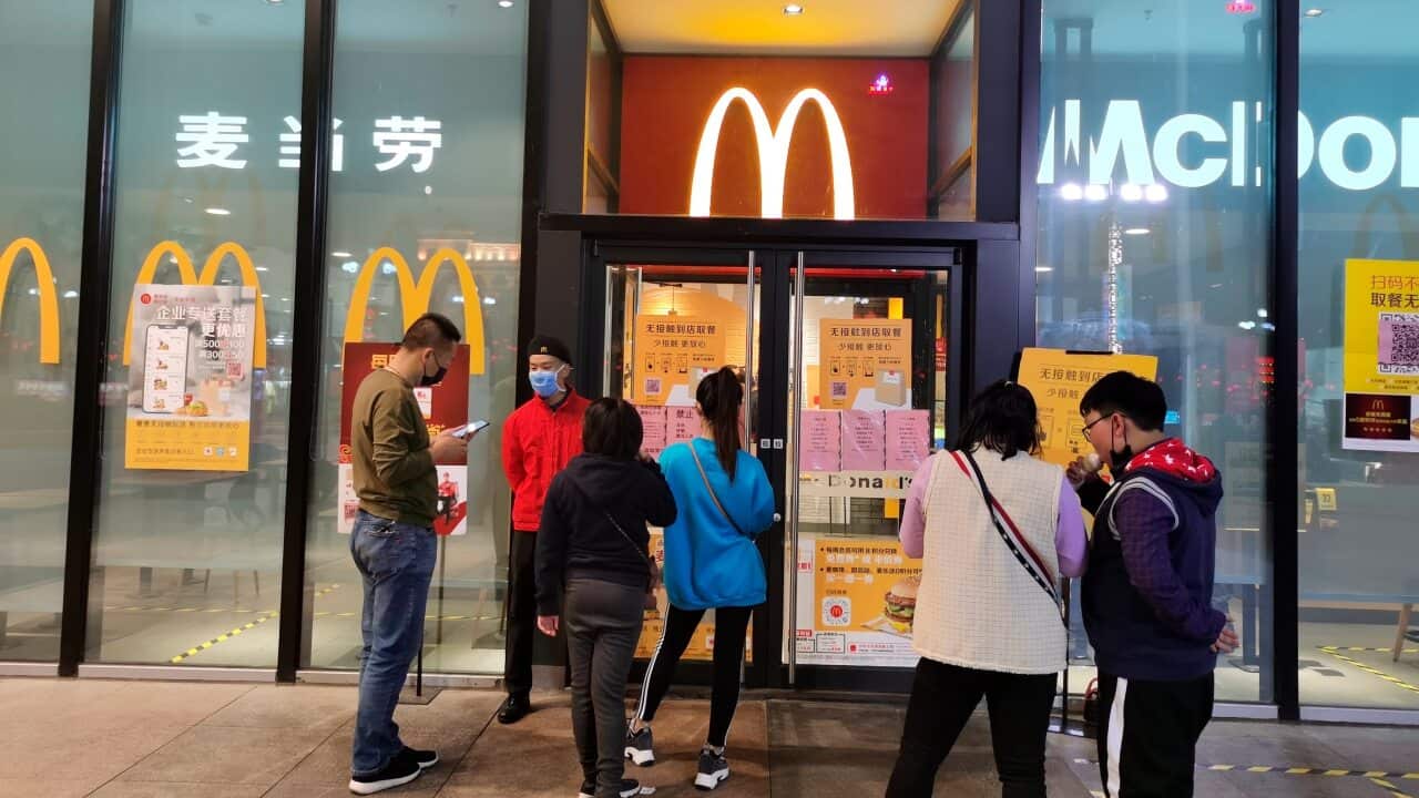 Mcdonald's apologised for a sign in a store window in Guangzhou that said black people were banned from the restaurant.