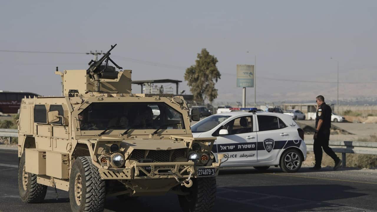 IDF troops at the Allenby Crossing between Israel and Jordan (AAP)