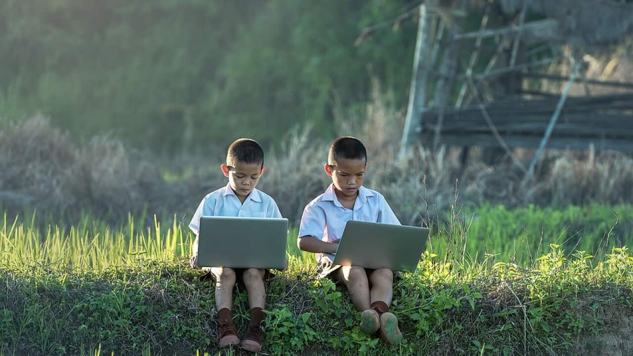 boys on laptops