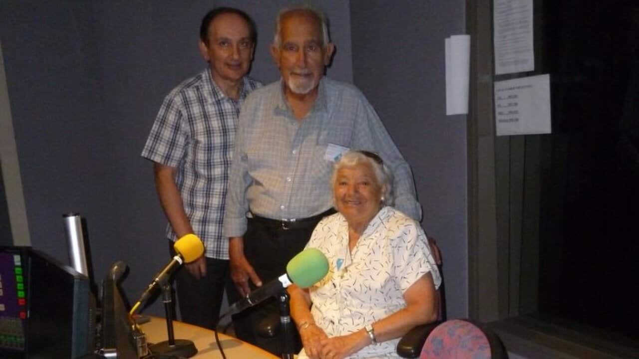 Manwel Cassar (in the middle) at SBS Studio