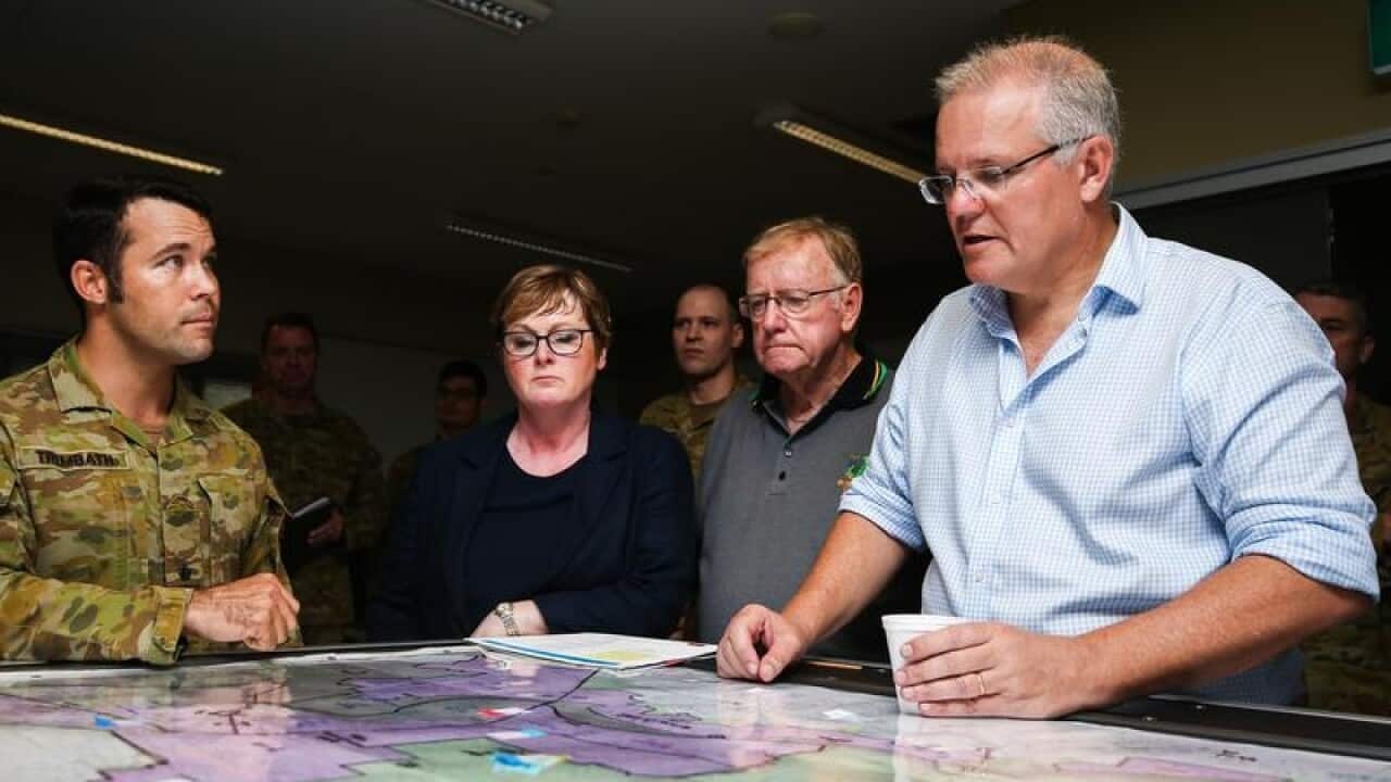 Prime Minister Scott Morrison (right