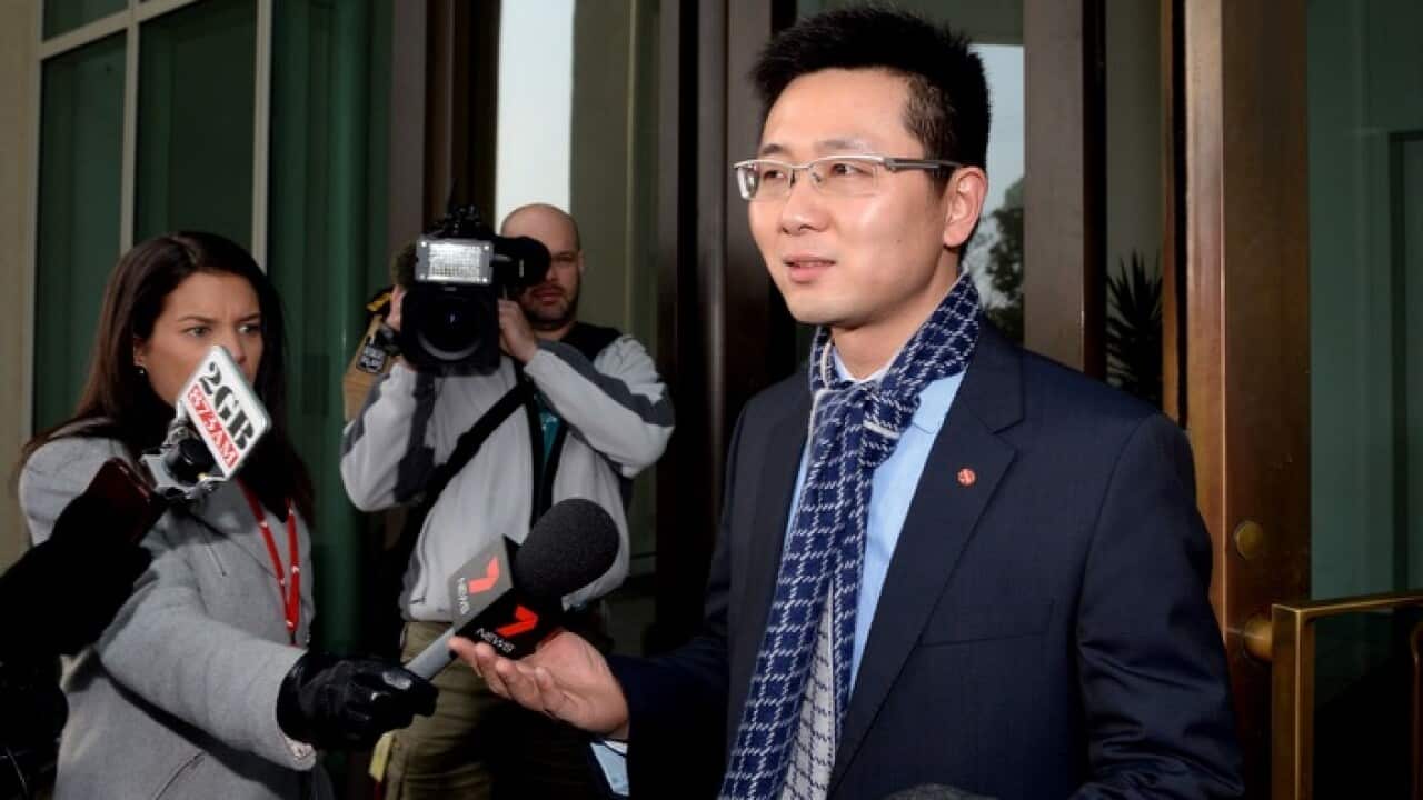 Palmer United party senator-elect Dio Wang in Canberra 