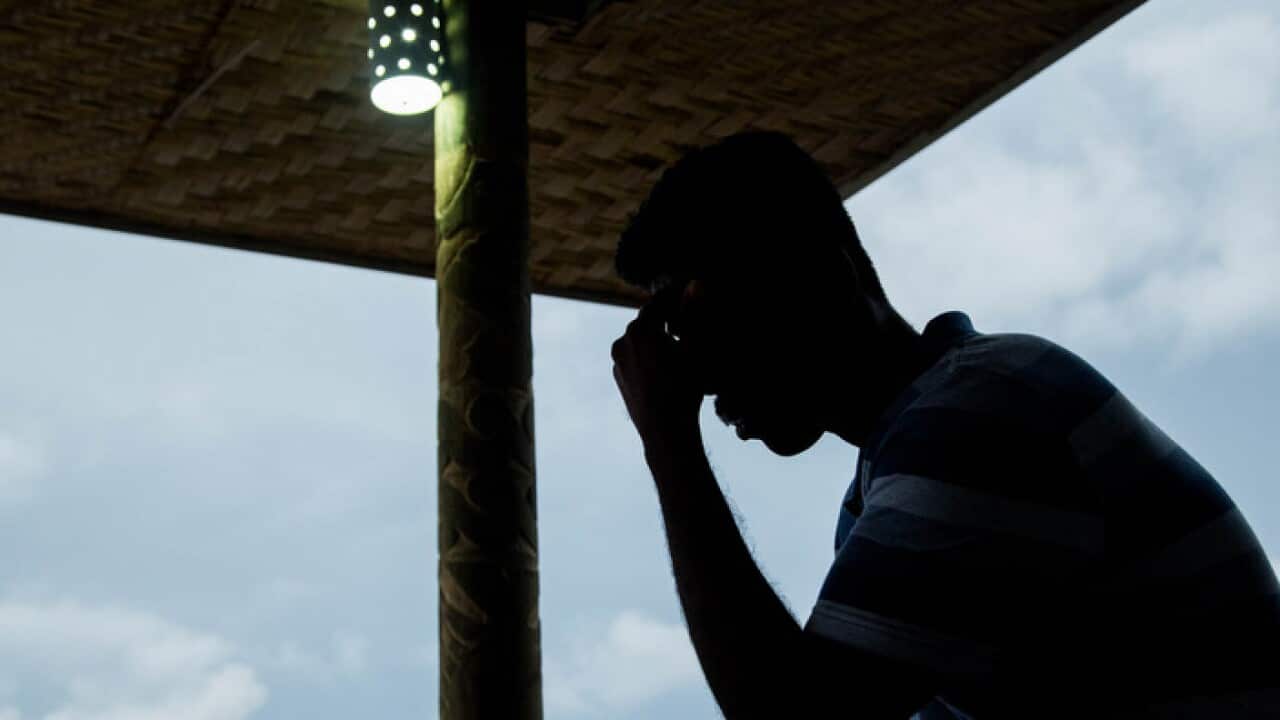 An asylum seeker from Sri Lanka on Manus Island