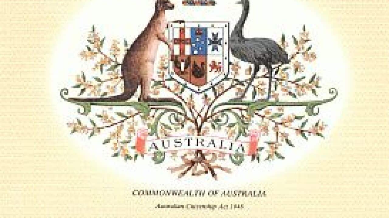 Australian citizenship certificate
