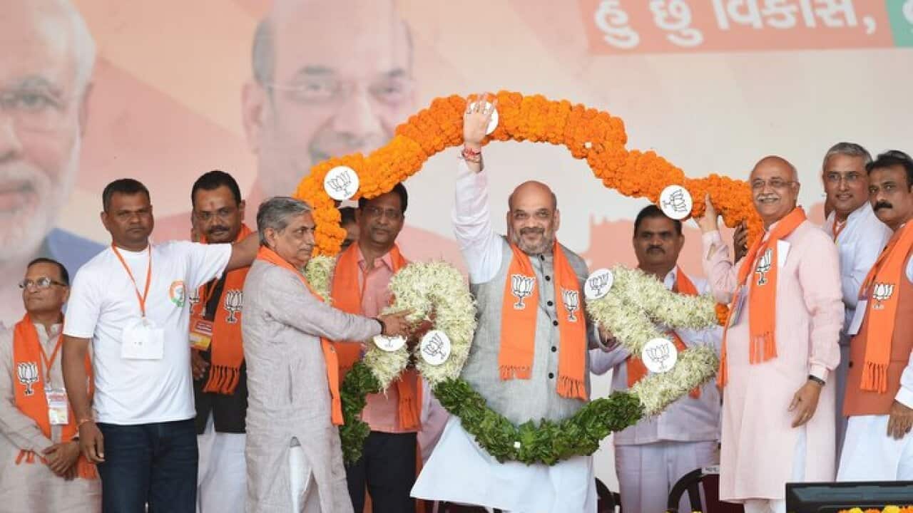 Amitbhai Shah State during Gujarat Gaurav Mahasamellan.