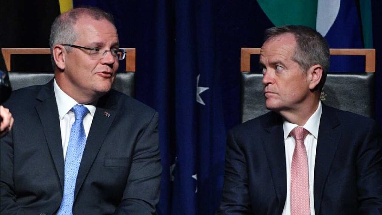 Scott Morrison and Bill Shorten 