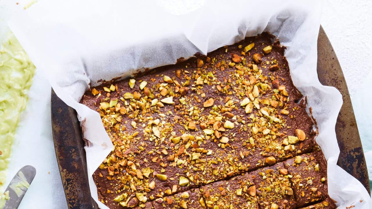Pistachio and avo fudge