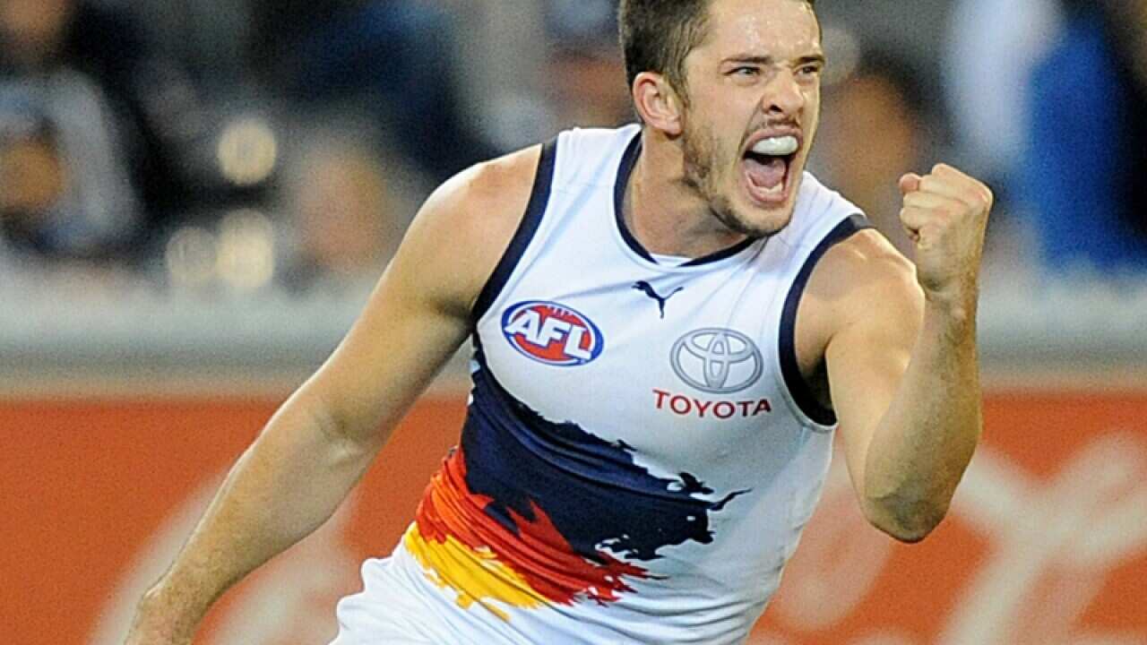 Matthew Jaensch of Adelaide celebrates