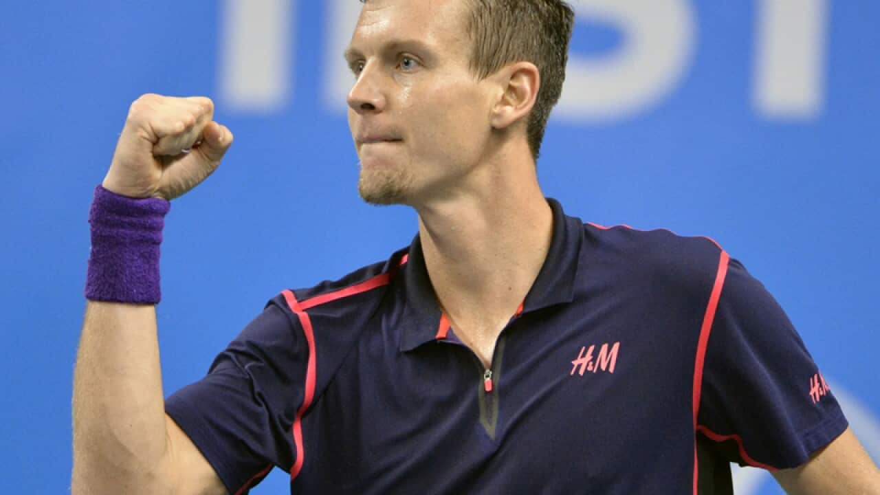 Tomas Berdych of the Czech Republic