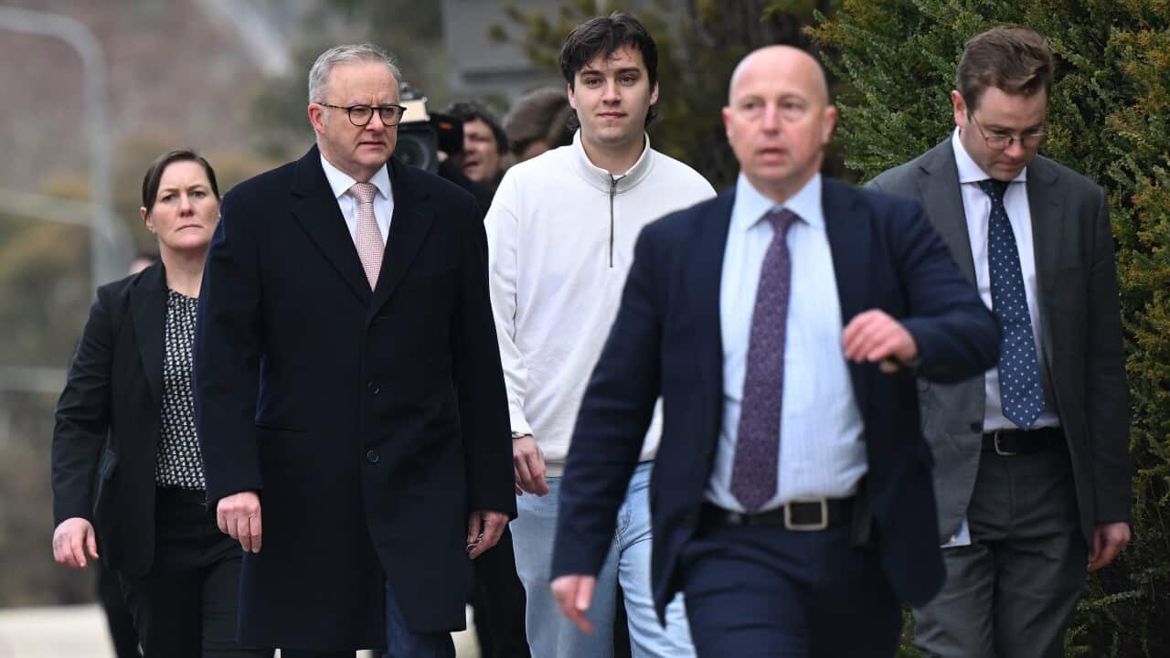 ANTHONY ALBANESE PARLIAMENT HOUSE ARRIVAL