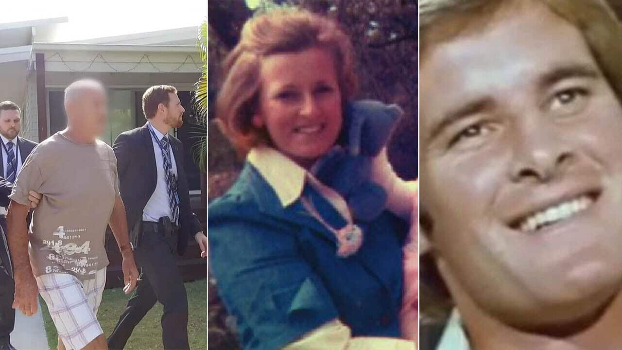 Police say the 70-year-old man was 'calm, but a little bit taken a back' when police arrested him in Queensland this morning.